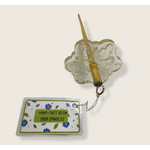 Drop Spindle - Clear Star Wooden Shaft