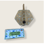 Drop Spindle - Clear Snowflake with Wooden Shaft
