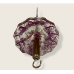 Drop Spindle - Glitter Flower with Wooden Shaft