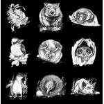 NJP Collection - Nine Animal Panel - DV3716