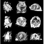 NJP Collection - Nine Animal Panel - DV3716