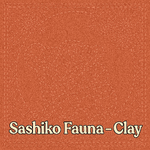 Sashiko Fauna – Clay Coloured  Panel