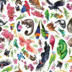 Fabric Piece - Carlie Edwards Collection - Allover White DV6006