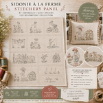 DV7550 Sidonie à la Ferme Stitchery Panel