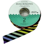 25mm 1/8 Stripe Black Rainbow