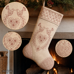 Devonstone Sashiko Christmas Stocking Nature Panel DVC1000