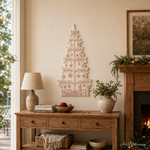 Devonstone Sashiko Christmas Tree Natural Panel DVC1004