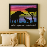 Elephant Silhouette appliqué kit