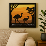 Emu Silhouette appliqué kit