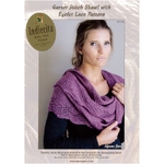 Indiecita Baby Suri Alpaca - Garter Stitch Shawl with Eyelet Lace Pattern 2116