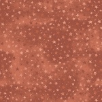 Fat Quarter - Forest Chatter – Stars – Rust