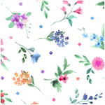 Fabric Piece - Bloom Bright - MSAD673-Z Multi Tossed Flowers