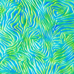 Fat Quarter - Midnight in the Jungle RK21972405 Stripes in Waterfall