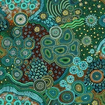 Fat Quarter - Baiame’s Spirit – Living Country – Teal & Earth (OF59-8382.jpg)