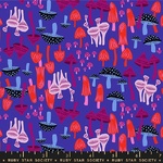 Fat Quarter- Hello Alice ? Mushrooms Purple 55cm x 50cm