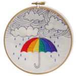 embroidery Pattern - Rainy Day
