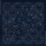 GF07 - Blossom Bouquet Geometric Indigo