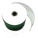 Honeycomb Sequined Ribbon - Green 85mm