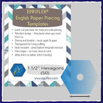 English Paper Piecing Template - 1 1/2" Hexagons - 50 Pieces