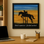 Horse Jump Silhouette appliqué kit