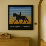 Horse Rider Silhouette appliqué kit