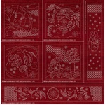 JP00-CH Japanese Collection Sashiko Master Panel – Cherry Red
