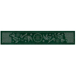 JP05 Butterfly Koi & Plum Blossom Sashiko Table Runner - Green