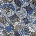Fat Quarter - Kino 101 Blue – Indigo Leaf Mosaic