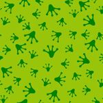 Fabric - Fab Frogs - Frog Prints Green