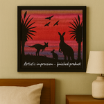 Kangaroo Silhouette appliqué kit