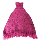 Child's Knitted Poncho - Naturally - Pink