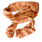 Knitted Scarf - Varigated Orange Boucle