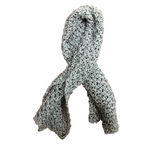 Knitted Scarf - Grey with Sequins