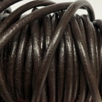 Leather Thonging - 3mm Round Brown