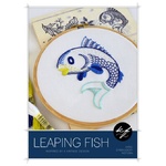 Embroidery Pattern - Leaping Fish