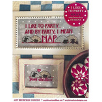 I Like To Party & Just Chillin' - Cross Stitch Patterns
