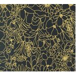 Fabric - Gilded Collection Doodle Garden Black Gold - 110 cm wide