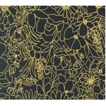 Fabric - Gilded Collection Doodle Garden Black Gold - 147 cm wide