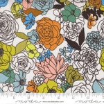 Fat Quarter - True To Hue - Hidden Facet Florals Love Dove (M1156011)