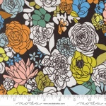 True To Hue - Hidden Facet Florals Black As Night (M1156012)