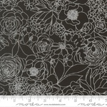 True To Hue - Hidden Facet Florals Black As Night White (M1156022)