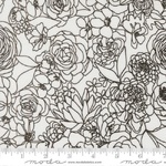 Fat Quarter - True To Hue - Hidden Facet Florals Love Dove Night (M1156031)