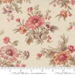 Joie de Vivre ? Cream Floral Bouquet Pink & Gold (M13981 11)