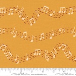 Fat Quarter - Milo ? Music Notes (Honey)