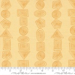 Fat Quarter - Milo ? Shapes & Lines (Sunshine)