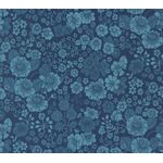 Fabric - Chelsea Garden M3374512 Flowers Navy