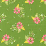 Fabric - Strawberry Lemonade M37671-20 Floral Grass