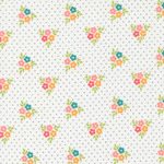 Fabric - Strawberry Lemonade M37672-11 Bouquet Floral Cloud