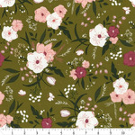 Fat Quarter- Evermore M43150-14 Fern Woodland Bouquet