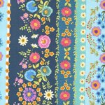 Fabric - Vintage Soul - Crewel Bands Floral Embroidery M7431-14